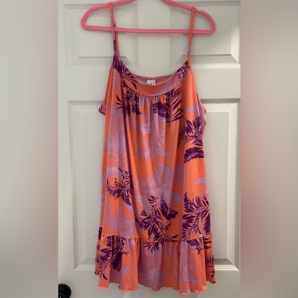 Joyspun Floral Leaf Dress (Size 3XL)